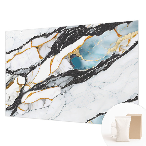Photo wall mural with an elegant marble design