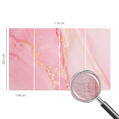 Wall mural for bedroom with a pastel abstract design