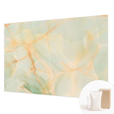 Wall mural for living room with a marble-inspired elegant design