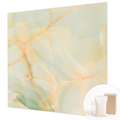 Wall mural for living room with a marble-inspired elegant design