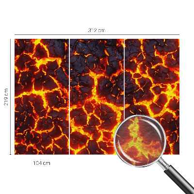Large wall mural wallpaper Strong magma
