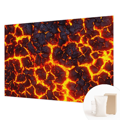 Large wall mural wallpaper with a strong magma design