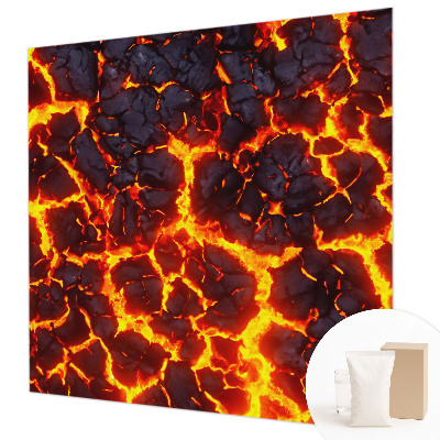 Large wall mural wallpaper with a strong magma design