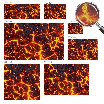 Large wall mural wallpaper with a strong magma design