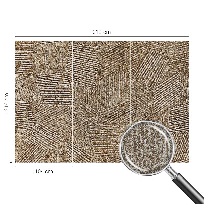High quality photo wallpaper with a structural lines pattern