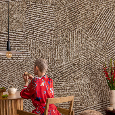 High quality photo wallpaper with a structural lines pattern
