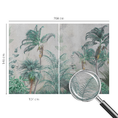 Modern wall mural for living room Exotic oasis