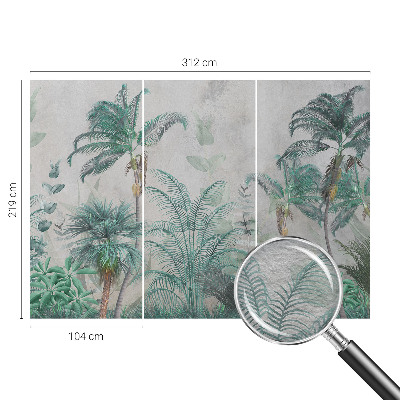 Modern wall mural for living room Exotic oasis