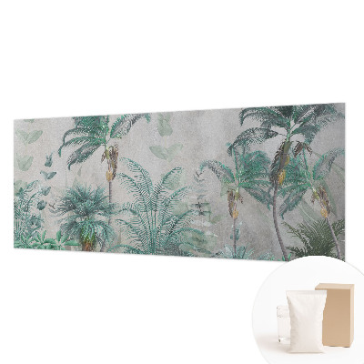 Modern wall mural for living room with an exotic oasis design