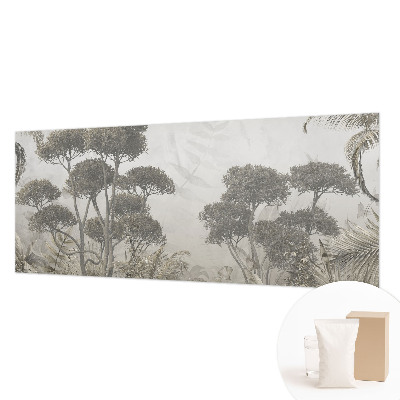Premium wall mural for bedroom with a tropical jungle design