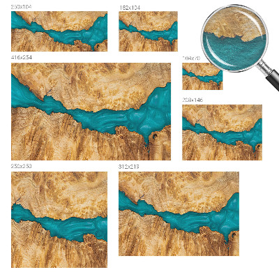 High quality wall mural wallpaper with a wood and resin design