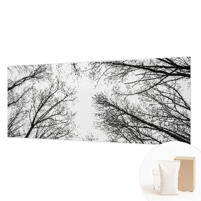 Decorative wall mural for living room with a bare branches design