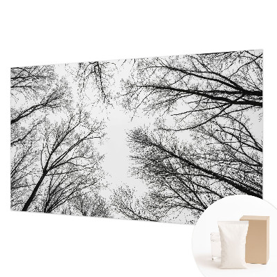Decorative wall mural for living room with a bare branches design