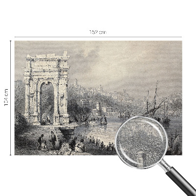 Non-woven photo wallpaper with a seascape motif