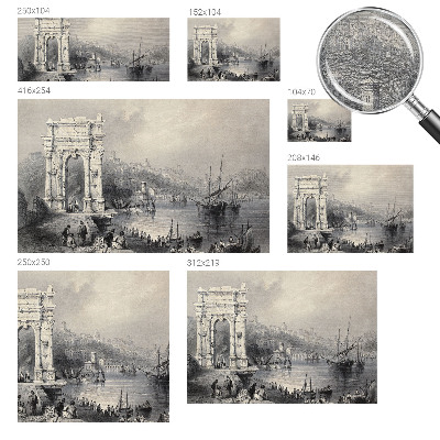 Non-woven photo wallpaper with a seascape motif
