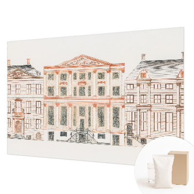 Non-woven wall mural with a classic buildings design