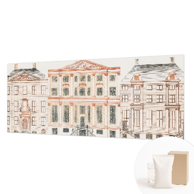 Non-woven wall mural with a classic buildings design