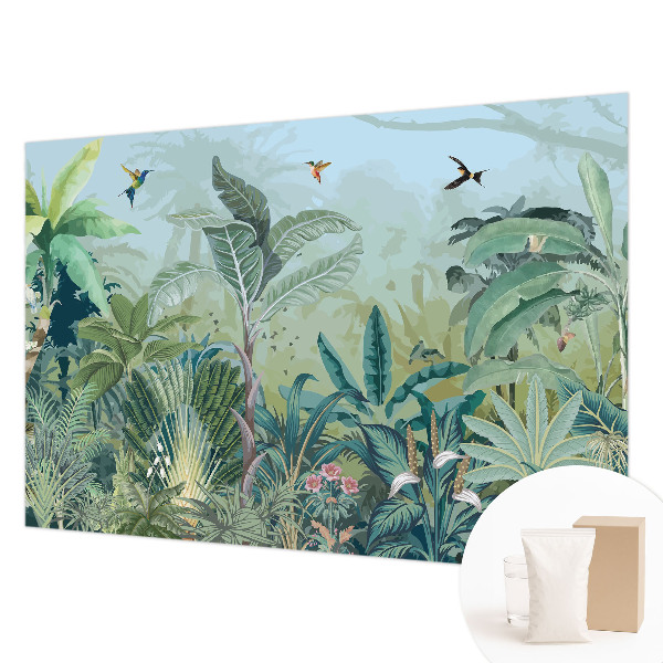 Wallpaper mural with a tropical nature motif