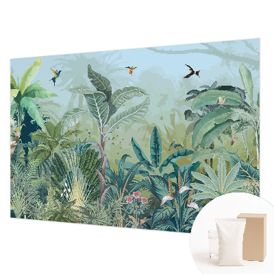 Wallpaper mural with a tropical nature motif