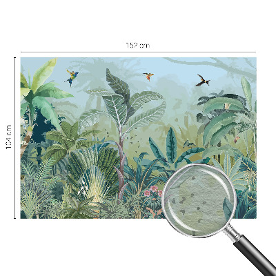 Wallpaper mural with a tropical nature motif