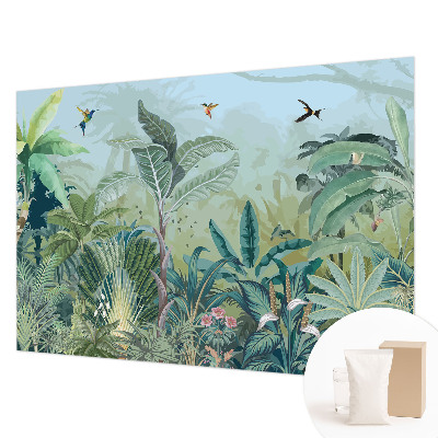 Wallpaper mural with a tropical nature motif