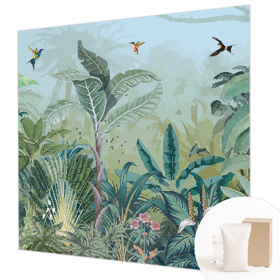 Wallpaper mural with a tropical nature motif