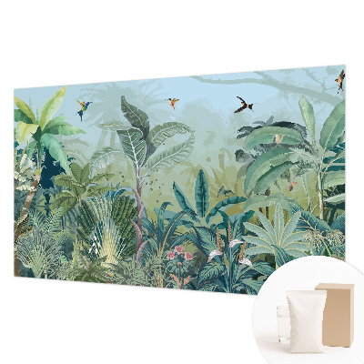 Wallpaper mural with a tropical nature motif