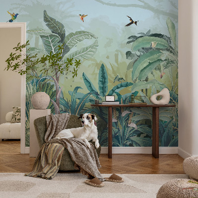 Wallpaper mural with a tropical nature motif