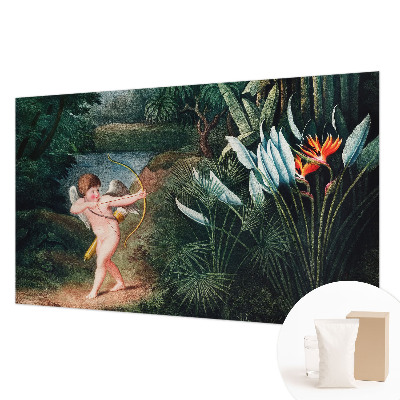 Wall mural featuring an adorable cupid design