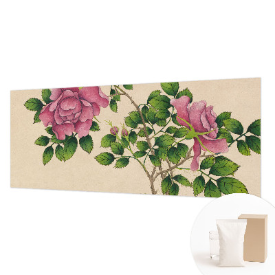 Photo wallpaper with a romantic roses design