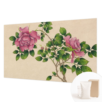 Photo wallpaper with a romantic roses design