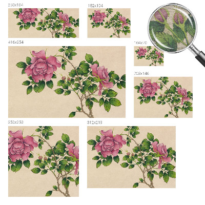 Photo wallpaper with a romantic roses design