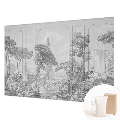 Wall mural for living room with an atmospheric nature motif