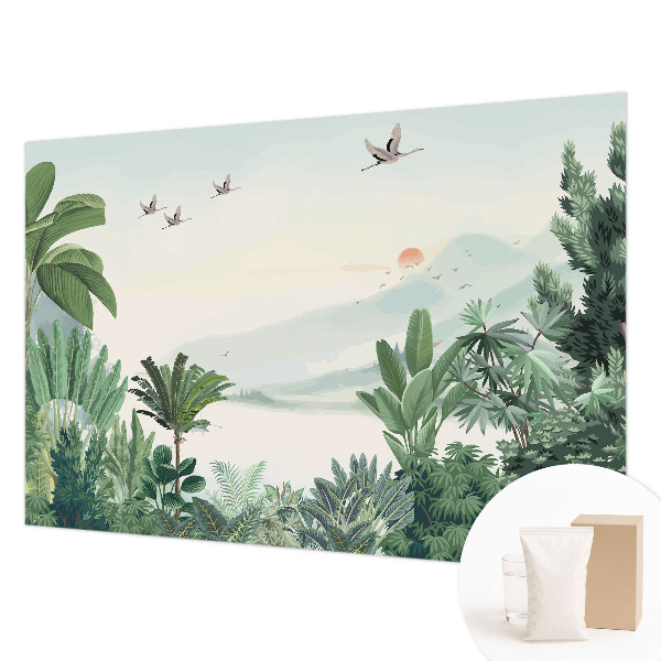 Wallpaper mural for living room Tropical oasis