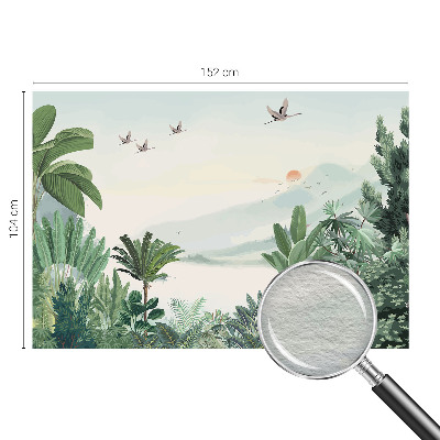 Wallpaper mural for living room Tropical oasis