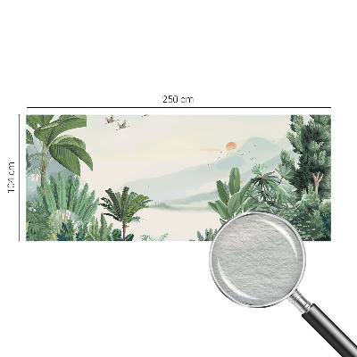 Wallpaper mural for living room Tropical oasis