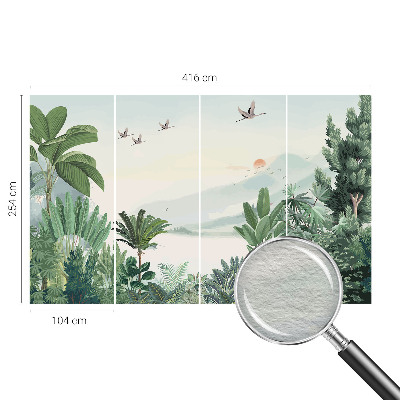Wallpaper mural for living room Tropical oasis