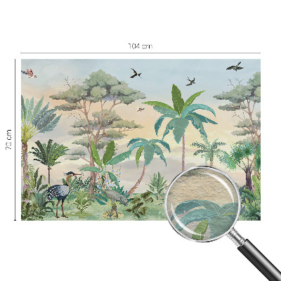 Bedroom wall mural wallpaper Exotic flora