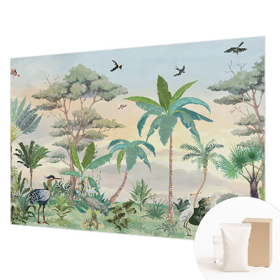 Bedroom wall mural wallpaper Exotic flora