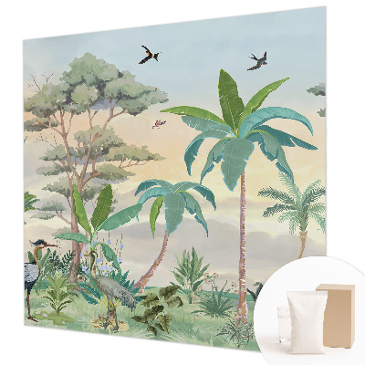 Bedroom wall mural wallpaper Exotic flora