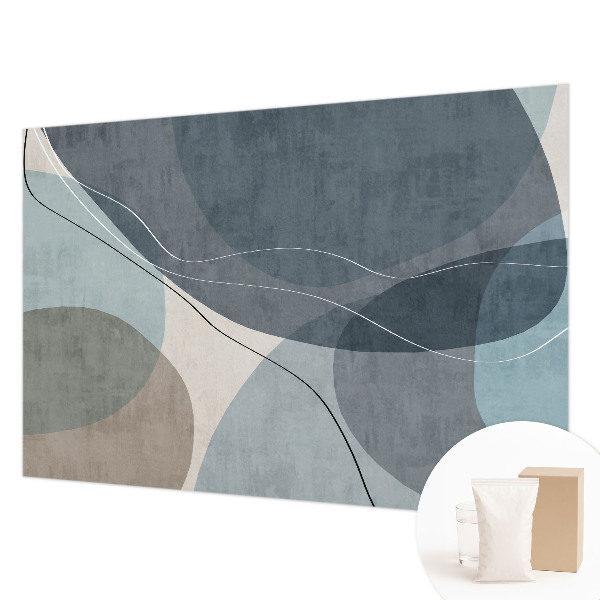 Large wall mural with a modern abstract design