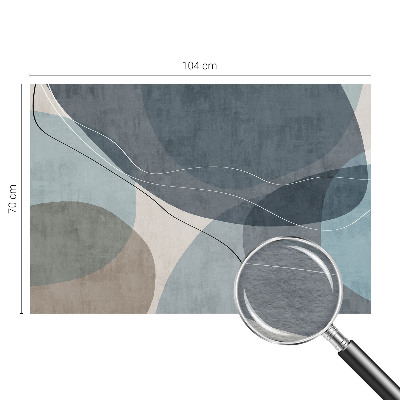 Large wall mural with a modern abstract design