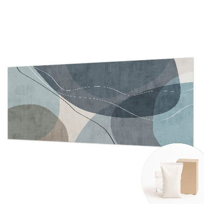 Large wall mural with a modern abstract design
