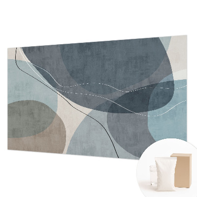 Large wall mural with a modern abstract design