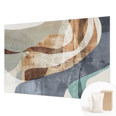 Large wall mural wallpaper with an abstract composition design