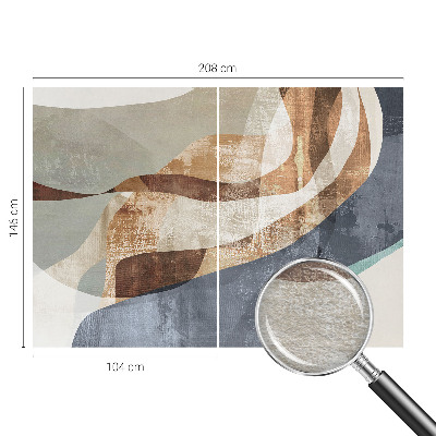 Large wall mural wallpaper with an abstract composition design