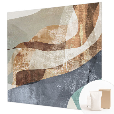 Large wall mural wallpaper with an abstract composition design