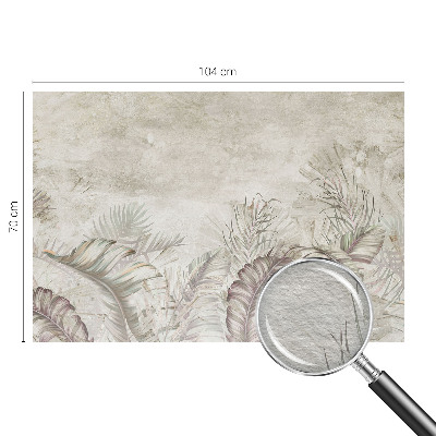 Modern wall mural for bedroom Decorative leaves