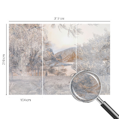 Custom size wall mural featuring the artwork 