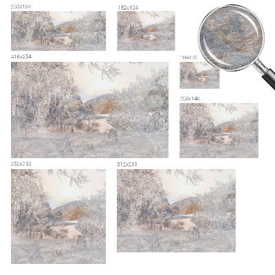 Custom size wall mural featuring the artwork 